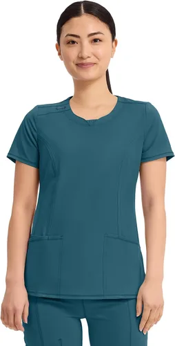 Vista 23 de Cherokee Infinity - Camiseta médica con cuello redondo y 3 bolsillos para Negro
