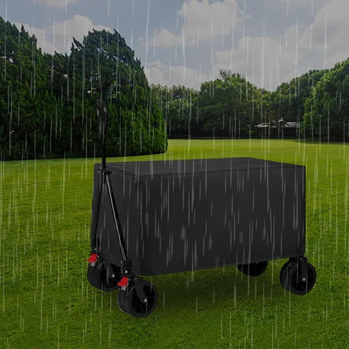 Vista 8 de Funda para carro de jardín, impermeable, a prueba de polvo, cubierta de lluvia, plegable para exteriores para carrito de carro, accesorios de carro