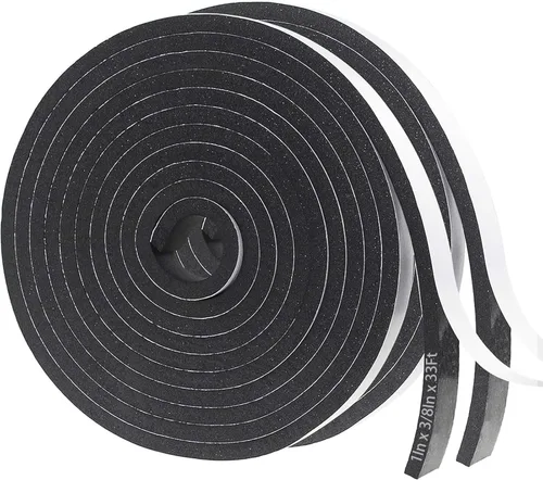 Vista 14 de Cinta aislante de espuma autoadhesiva Storystore, resistente a la intemperie de 1 x 1/8 x 16,5 pies para puertas y ventanas, sello de puerta a