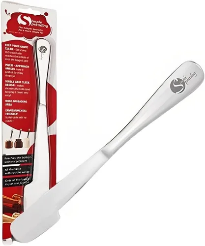 Vista 8 de Cuchillos espátulas de acero inoxidable Simple preading para untar mantequilla de maní y jalea, chocolate o mermelada de fresa, y raspadores