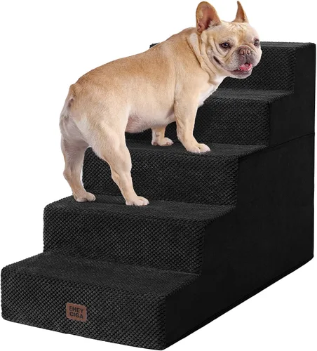 Vista 30 de EHEYCIGA Escaleras para perros pequeños de 13.5 pulgadas de alto, escalones para perros de 3 escalones para sofá y silla, escalones para mascotas