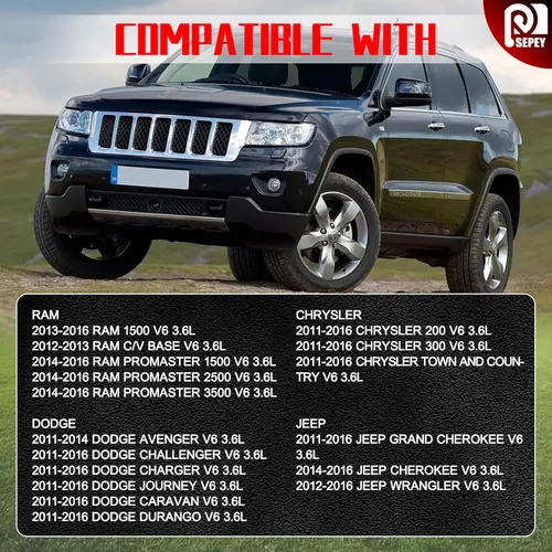 Vista 3 de 926-959 Upgraded Aluminum Engine Oil Cooler Filter Housing Fit For 2011-2016 Dodge Journey JEEP Challenger Caravan Durango Wrangler Grand Chrysler