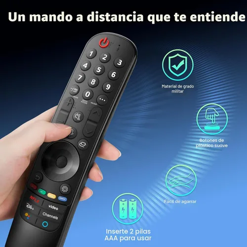 Vista 7 de Paquete de 2 controles remotos de repuesto para Samsung Smart TV, sin