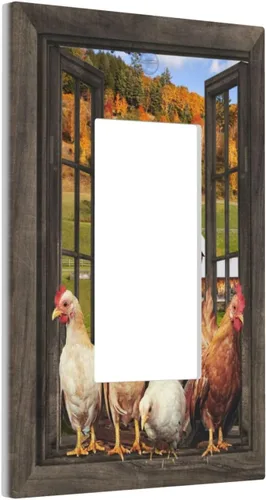 Vista 73 de Azulejos Negros Texturas Modernas Retro Marruecos 1 Gang Cubierta de Interruptor de Luz Sin Dispositivo Placa de Pared en Blanco Decorativa Placa