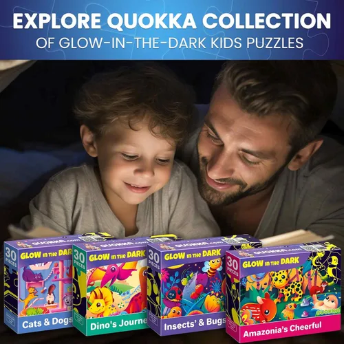 Vista 8 de QUOKKA Rompecabezas para niños pequeños de 4 a 6 años, 4 x 30 piezas, rompecabezas para niños de 3 a 4 años, rompecabezas de aprendizaje