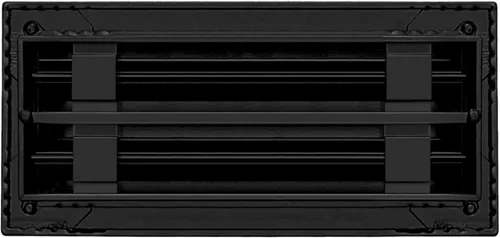 Vista 2 de BUILDMART - Cubierta de ventilación de CA moderna de 10x4 - Ventilación decorativa de aluminio negro - Difusor de ranura lineal estándar - Rejilla