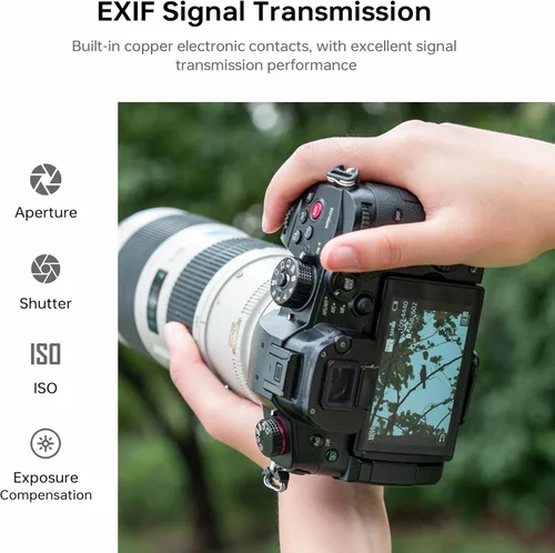 Vista 4 de VILTROX Adaptador de lente EF-M1 Pro, adaptador de montaje en anillo de enfoque automático, convertidor de lente con bloqueo de seguridad compatible