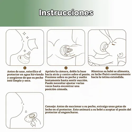 Vista 7 de haakaa Combo de 2 protectores de pezones para lactancia, recién nacido, con Los protectores de pezón de silicona suave ayudan a problemas