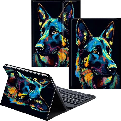 Vista 66 de Funda para Samsung Galaxy Tab S6 Lite 2022/2020 Teclado Inalámbrico Desmontable y Cubierta De Soporte De Cuero PU Funda Protectora Para Samsung