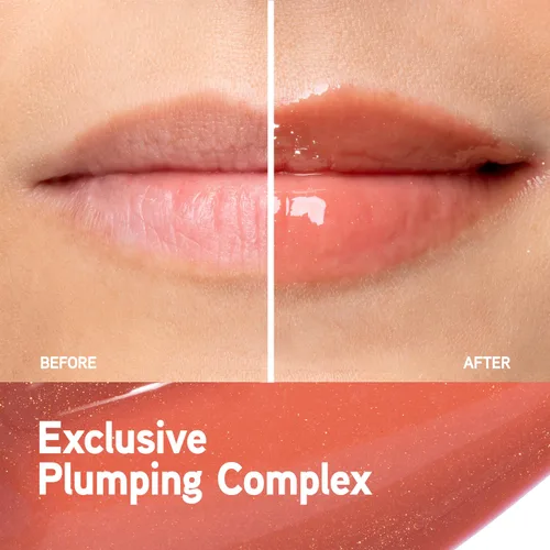 Vista 2 de Physicians Formula Brillo Voluminizador de Labios Mineral Wear Diamond, Dermatólogo Testado, Corte de Almohadilla en Champán