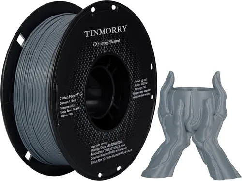 Vista 32 de TINMORRY - Filamento PETG CF de 1.75 mm para impresora 3D, compatible con Bambu LAB, Creality K1C, QIDI MAX3, FLASHFORGE Adventurer 5M, Prusa MK4