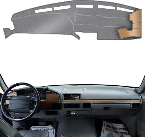 Vista 24 de KEYOOG Cubierta de Salpicadero Alfombrilla de Tablero Compatible con Ford F-150 2014-2009 (Sin Modelos HUD), Alfombrilla Antirreflejos