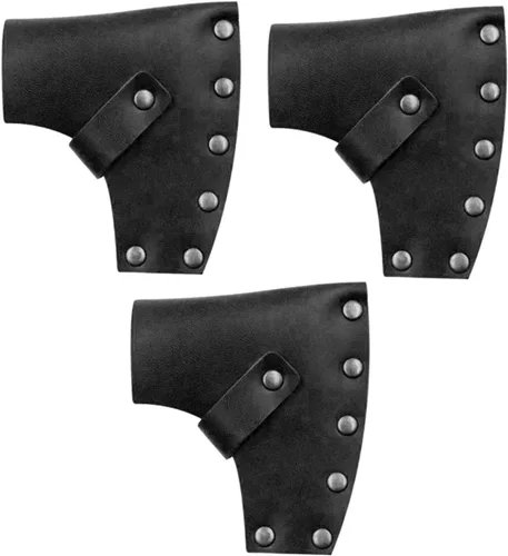STOBAZA Funda protectora de piel gruesa para hacha para cubiertas para aventuras de camping al aire libre