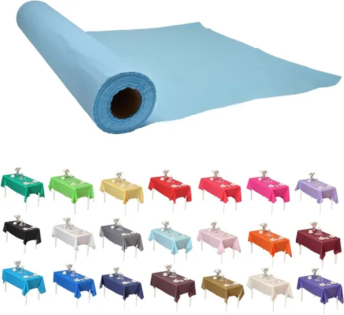 Vista 25 de Craft And Party, Rollo de plástico para cubierta de mesa color verde manzana, 40 pulgadas x 100 pies, rollo de plástico resistente para cubierta