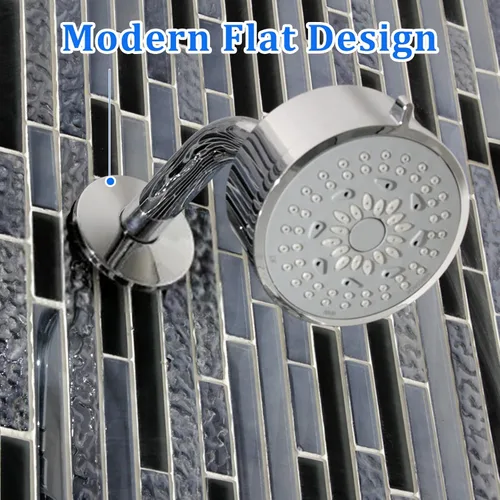 Vista 6 de Placa de cubierta de fontanería de gran tamaño con brida de brazo de ducha de 4 pulgadas, placa universal de repuesto extra grande para cubrir