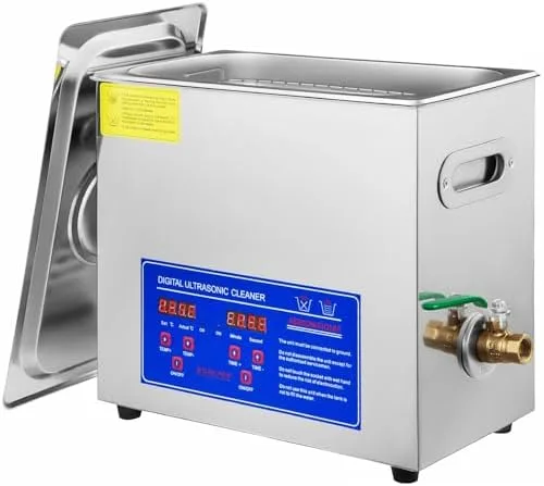 10L Ultrasonic Cleaner with Digital Timer and Heater, Professional Deep Cleaning for Jewelry, Eyeglasses, Watches, Dentures, Home and Spa Cleaning