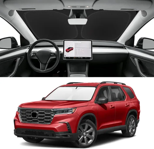 Vista 98 de Parasol plegable para parabrisas visor solar para ventana frontal accesorios de automóvil