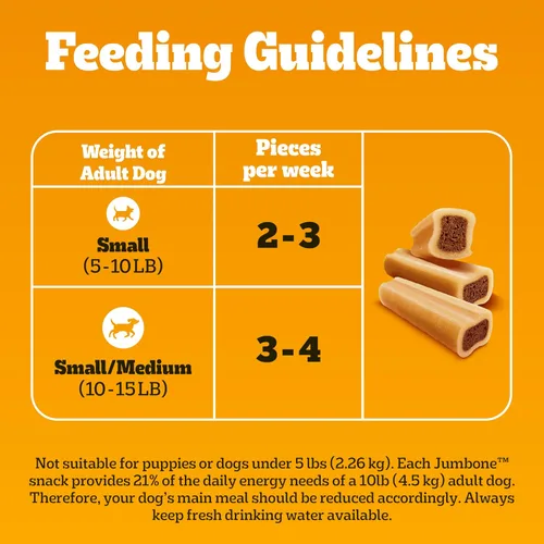 Vista 7 de Pedigree Mini Jumbone Golosinas para Perros Pequeños, Sabor a Carne de Res, 12 Golosinas (Paquete de 7)