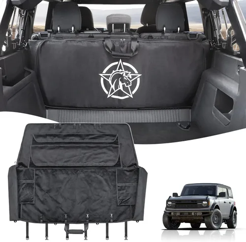Organizador de ventana superior suave, bolsa de almacenamiento, protección compatible con Ford Bronco 2021 2022 2023 2024 2025 2026 4 puertas de
