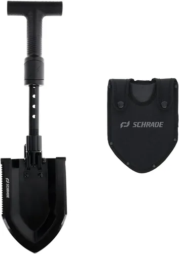 Vista 6 de Schrade Delta Class Pay Dirt Shovel 1 lbs with Folding Capabilities, Durable 3Cr Steel, Black Oxide Finish for Outdoor Exploring, Hiking