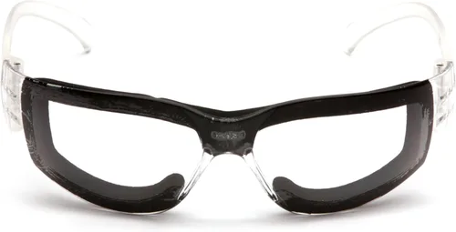 Vista 3 de Pyramex Intruder Safety Eyewear Clear Frame Full Foam Padding Clear Anti-Fog Lens