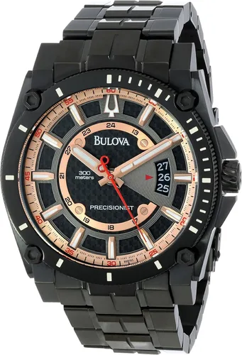 Bulova 98B143 Precisionist - Reloj de pulsera con esfera gris carbón