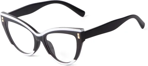 KFPH Stylish Cat Eye Glasses Blue Light Glasses Frames for Women Computer Gaming Reading Glasses Anti Glare & UV