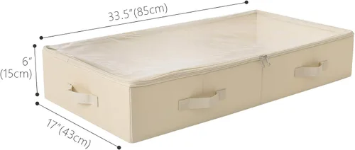 Vista 2 de iwill CREATE PRO 80 cm (31.5") de largo con tapa visible contenedores de almacenamiento debajo de la cama espaciosos para zapatos, mantas, juguetes