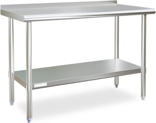 Vista 27 de STABLEINK NSF - Mesa de preparación de acero inoxidable de 30 x 24 pulgadas, mesa de trabajo y preparación de metal con protector contra