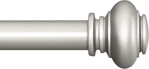 Vista 10 de SIMEWIN Barras de cortina negras para ventanas de 28 a 48 pulgadas, ajustables, decorativas, de 1 pulgada de diámetro, juego de cortineros Negro