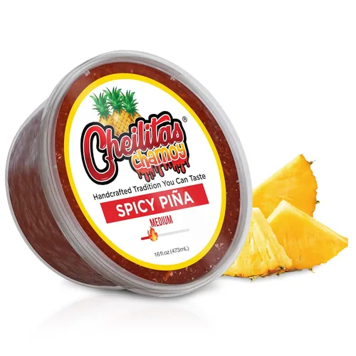 Vista 19 de Cheilitas Chamoy Salsa de caramelo mexicano natural para bordes Hecho a mano para bebidas, cócteles, micheladas, cerveza y más (mango)