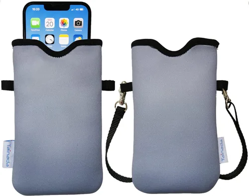 Vista 70 de Tainada Funda Estuche Bolsa de Neopreno para Teléfono para Hombres y Mujeres con Correa Cruzada/Cordón para el Cuello para iPhone 17/16/15 Pro Max