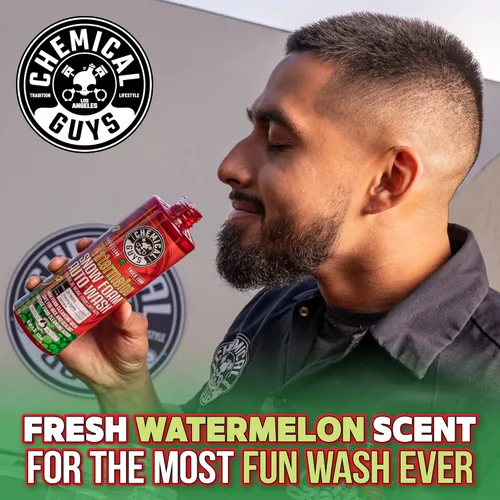 Vista 11 de Chemical Guys CWS20816 - Jabón de espuma de nieve de sandía para lavar el auto (funciona con cañones de espuma o cubos de lavado), seguro