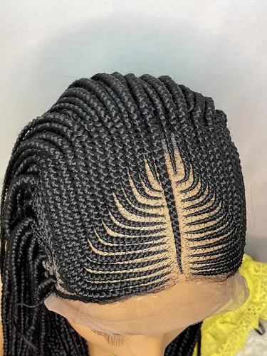 Peluca trenzada cornrow peluca