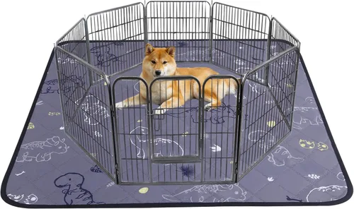 Vista 35 de IEUUMLER Almohadillas lavables para orina para perros, paquete de 2 almohadillas antideslizantes e impermeables, almohadillas de parto