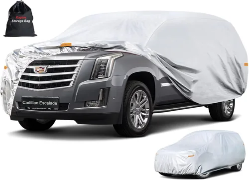 Vista 93 de Kayme - Cubierta de 6 capas para automóvil, impermeable, para todo tipo de clima, protección completa para exteriores contra lluvia, sol y rayos