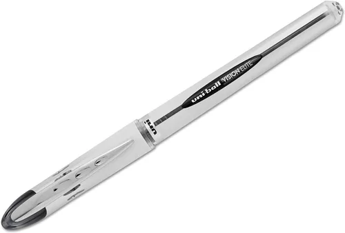 Vista 2 de Uniball Vision Elite Stick - Bolígrafo de punta gruesa, 6 bolígrafos de tinta negra (61102)