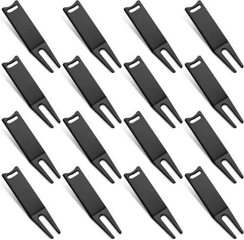 Herramienta de reparación de Divot de golf portátil para doblar metal, tenedor Divot verde, herramientas de metal para golf, accesorios verdes para