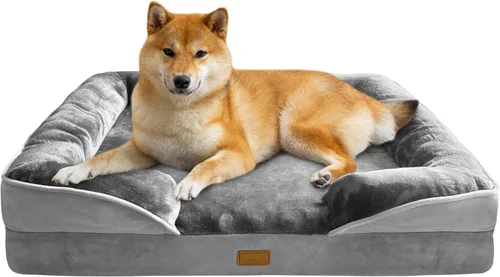 Vista 8 de Spotted Play Cama ortopédica para perros con lados - Sofás para perros pequeños, sofá de espuma de apoyo para mascotas con funda extraíble