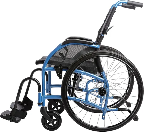 Silla de ruedas plegable ligera, soporte lumbar ajustable integrado, promueve una columna vertebral saludable, STRONGBACK 22S, asiento de 16