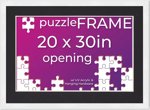 Vista 64 de Poster Palooza Kit de marco de rompecabezas de 11.25 x 38.25 pulgadas. El kit incluye hojas de pegamento para rompecabezas, marco de rompecabezas