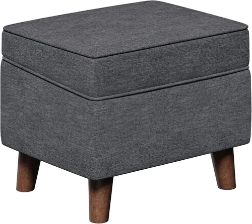 Vista 14 de FAGAGA Otomanas con Almacenamiento con Funda Ajustable, BOGO, Taburete de Paso Suave, Reposapiés y Asiento, Juego de Reposapiés para Sala de Estar