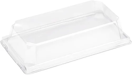 Vista 32 de Restaurantware Matsuri Vision - Bandejas de sushi de 4.7 x 2.5 x 1.4 pulgadas, 100 cajas de embalaje de sushi a prueba de grasa, tapas que se venden