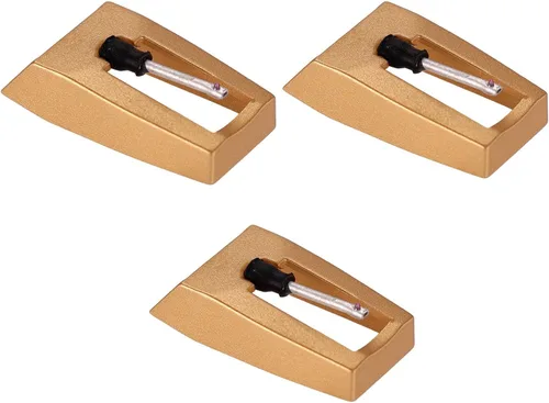 3pcs Record Player Needle, Durable Record Player Stylus Replacement Practical Turntable Needle Accessories for Home Hi-Fi Systems & Vintage