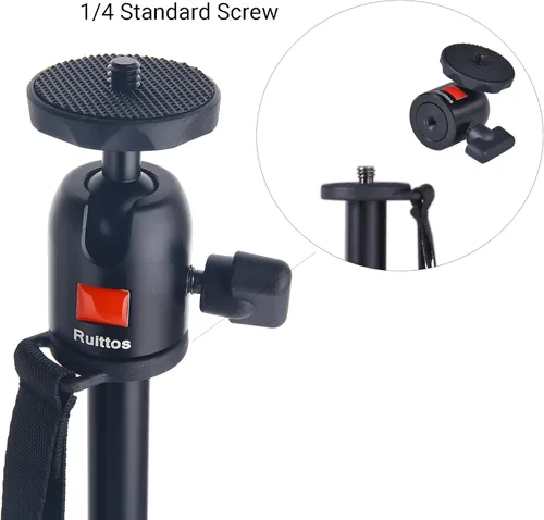 Vista 6 de Soporte de trípode compatible con Anker Nebula Capsule Series, mini trípode universal para cámara, soporte de proyector portátil de aleación