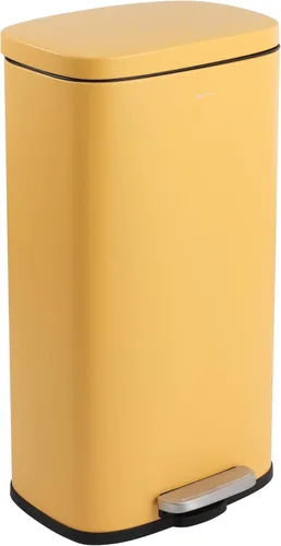 Vista 10 de happimess HPM1011B Curtis - Bote de basura con pedal de 8 galones con tapa de cierre suave, diseño moderno y minimalista, resistente a las huellas