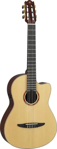 Vista 10 de Yamaha NCX1 NT Cutaway Guitarra Clásica Acústica-Eléctrica de Cuerdas de Nylon, Natural