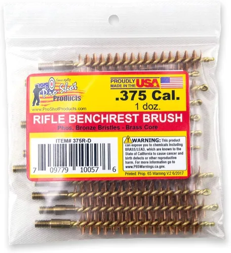 Vista 17 de Pro-Shot Productos 0.236 in/.243 Cal. Rifle Bore Brush Dozen Pack, Latón