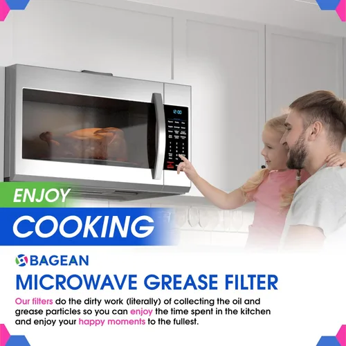 Vista 6 de Bagean Filtro de grasa para microondas compatible con Whirlpool 6802A