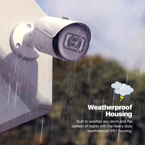 Vista 6 de Amcrest UltraHD 5MP Cámara POE exterior 2592 x 1944p Bullet IP cámara de seguridad, IP67 exterior impermeable, ángulo de visión de 103°, lente